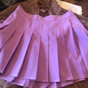 Lavender Pleated Skirt